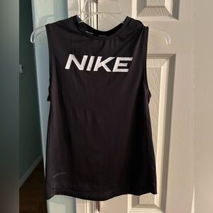 Nike Dri-Fit Black Slim-Fit Sleeveless Shirt. Size Youth Large.